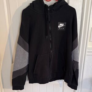 Nike Black and Gray Air Hoodie